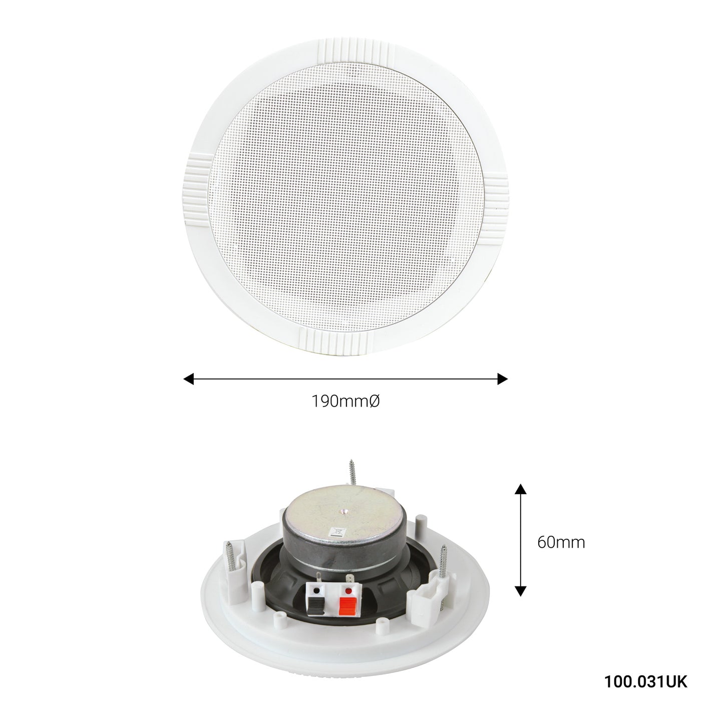 Adastra 5 Inch Ceiling Speaker 35W - view 2