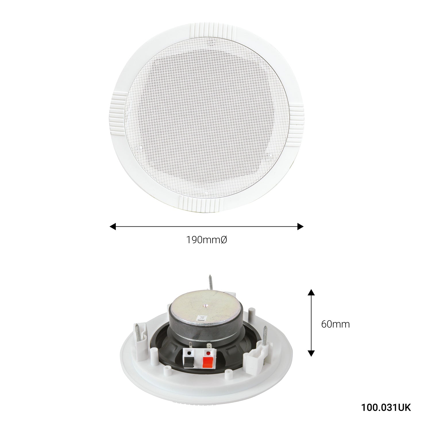 Adastra 5 Inch Ceiling Speaker 35W - view 2