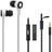 AV:Link Rubber Earphones w/Mic Black & White