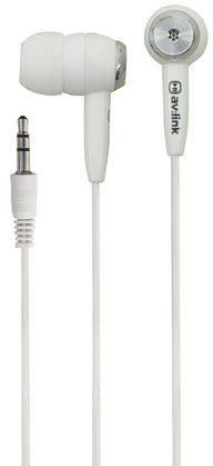 AV:Link In ear stereo earphones, White, EC9W