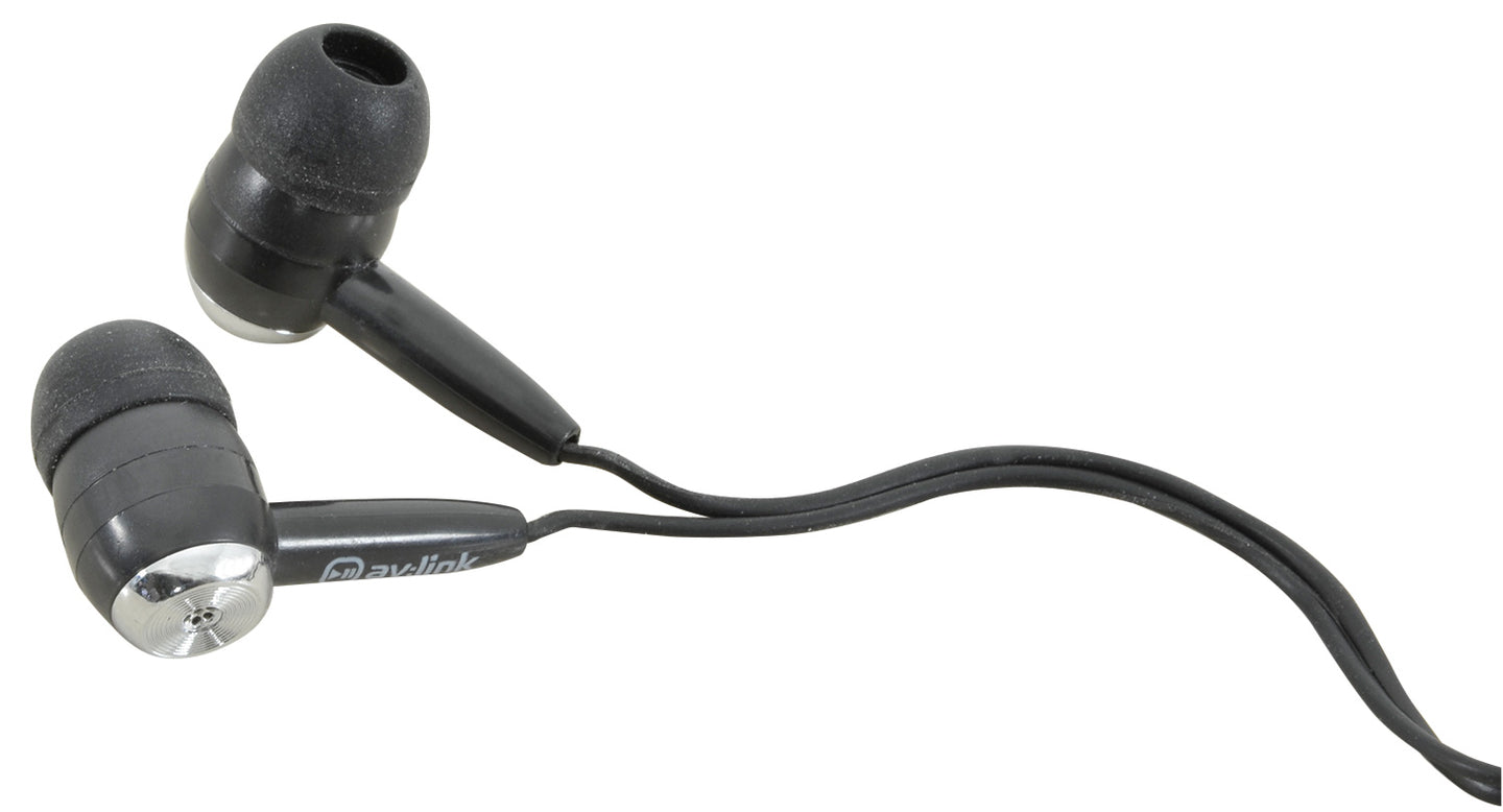 AV:Link In ear stereo earphones, Black, EC9B - view 3