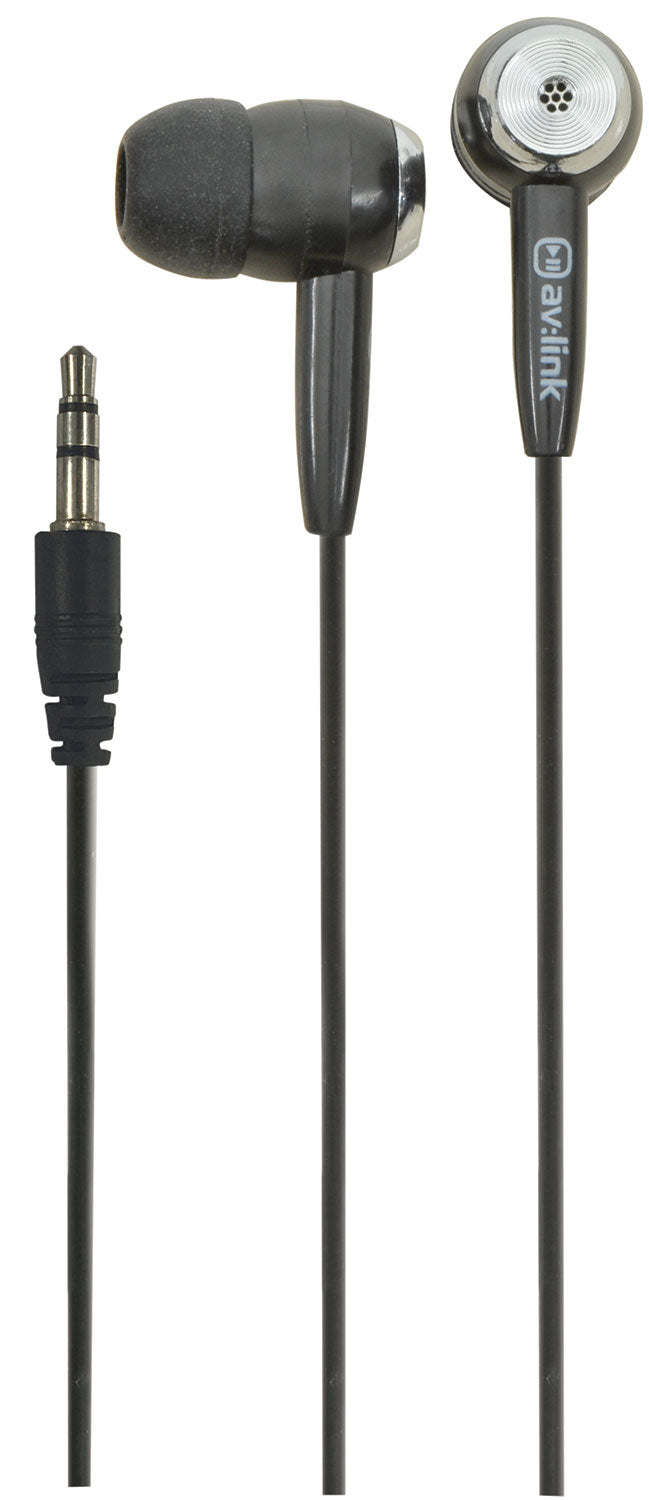 AV:Link In ear stereo earphones, Black, EC9B