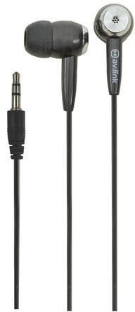 AV:Link In ear stereo earphones, Black, EC9B