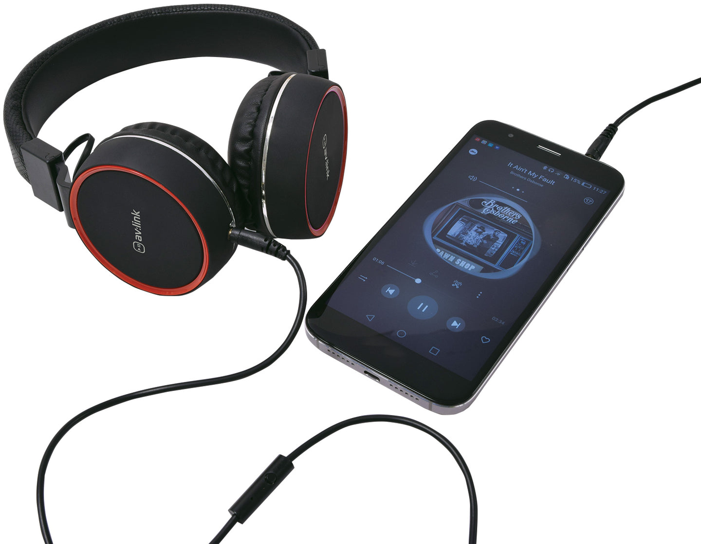 AV:Link Multimedia Headphones with in-line Microphone - view 5