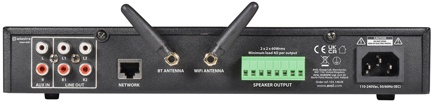 Adastra S460-WIFI Streaming Amplifier - view 4