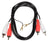 AV:Link 2RCA plugs to 2RCA plugs with ground wire 1.2m - view 2