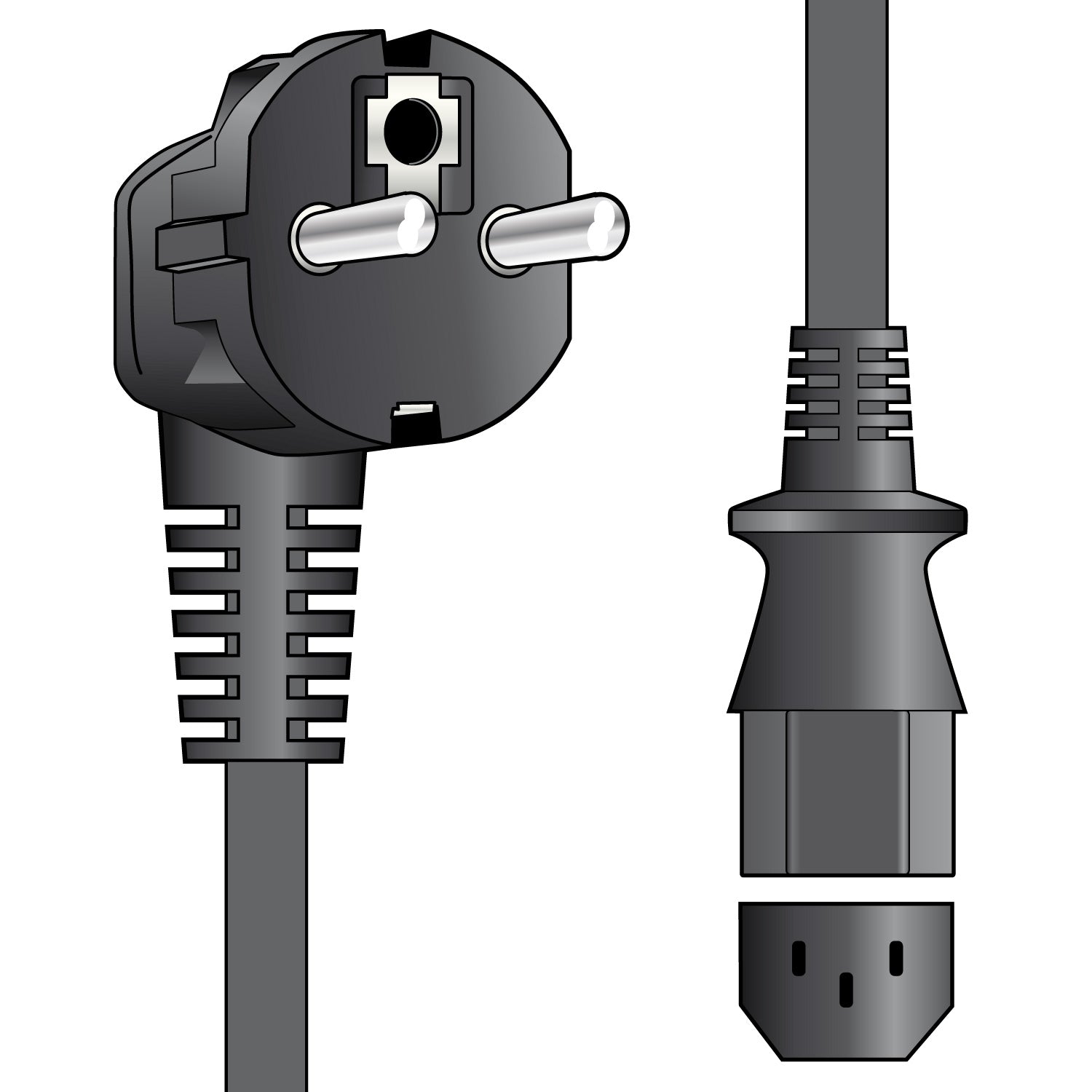 Mercury EU schuko plug to IEC lead 1.5m