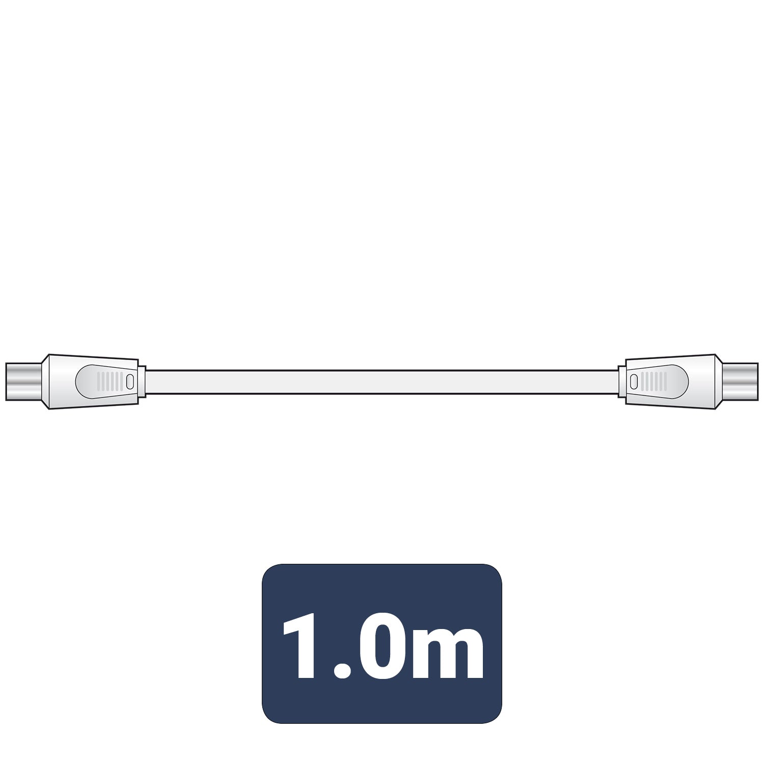 AV:Link Coaxial plug to plug lead 1.0m - view 4