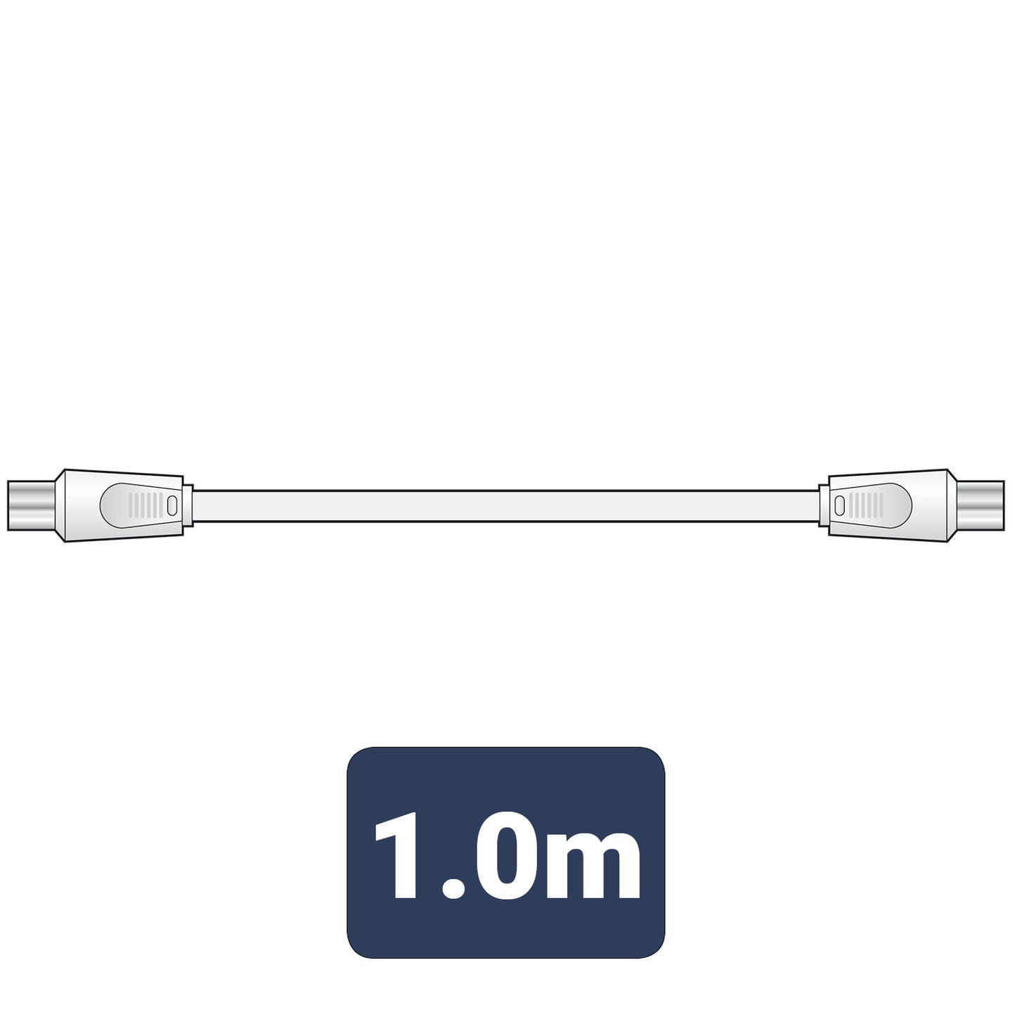 AV:Link Coaxial plug to plug lead 1.0m - view 4