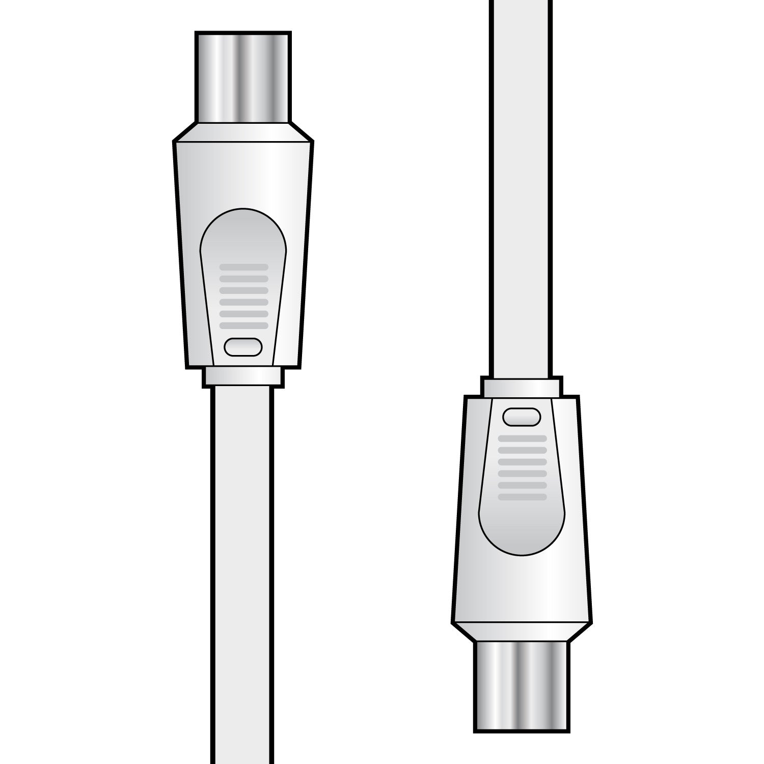AV:Link Coaxial plug to plug lead 1.0m