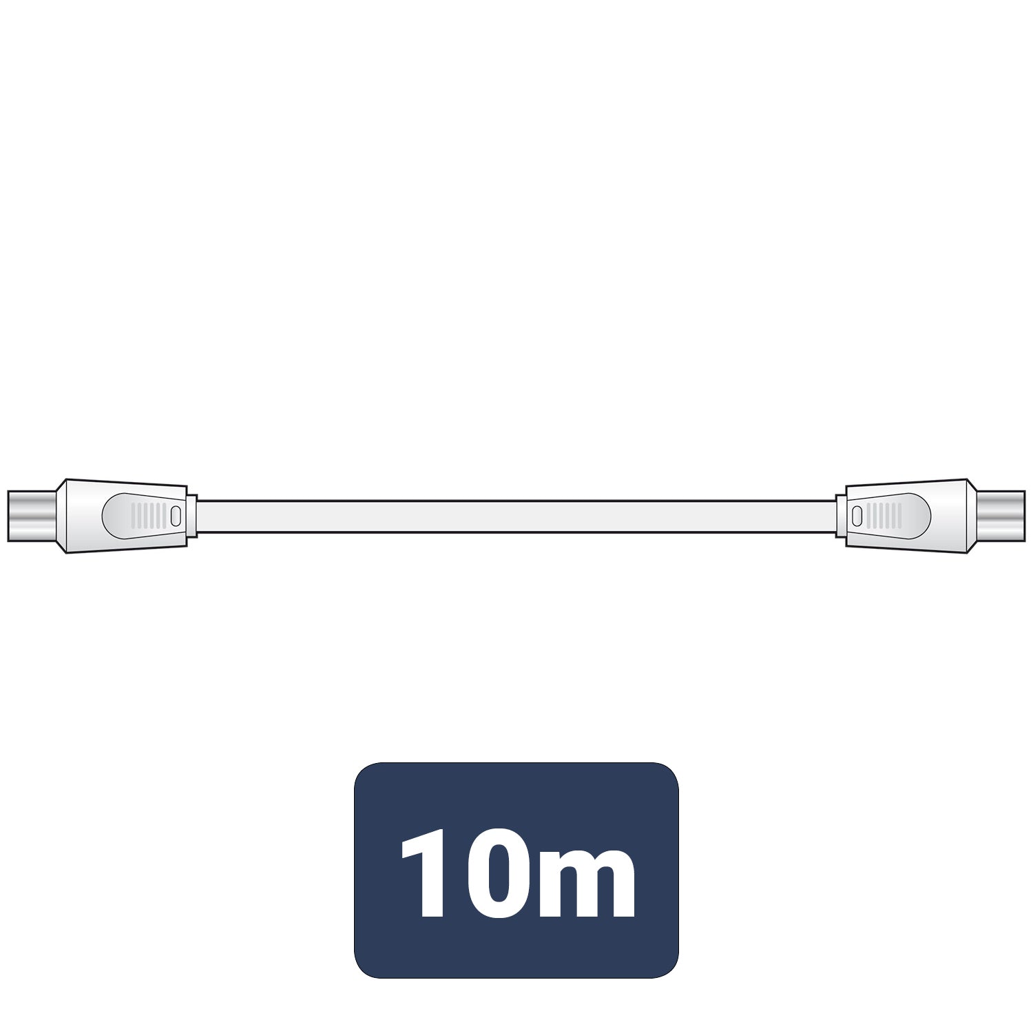 AV:Link Coaxial plug to plug lead 10.0m - view 2