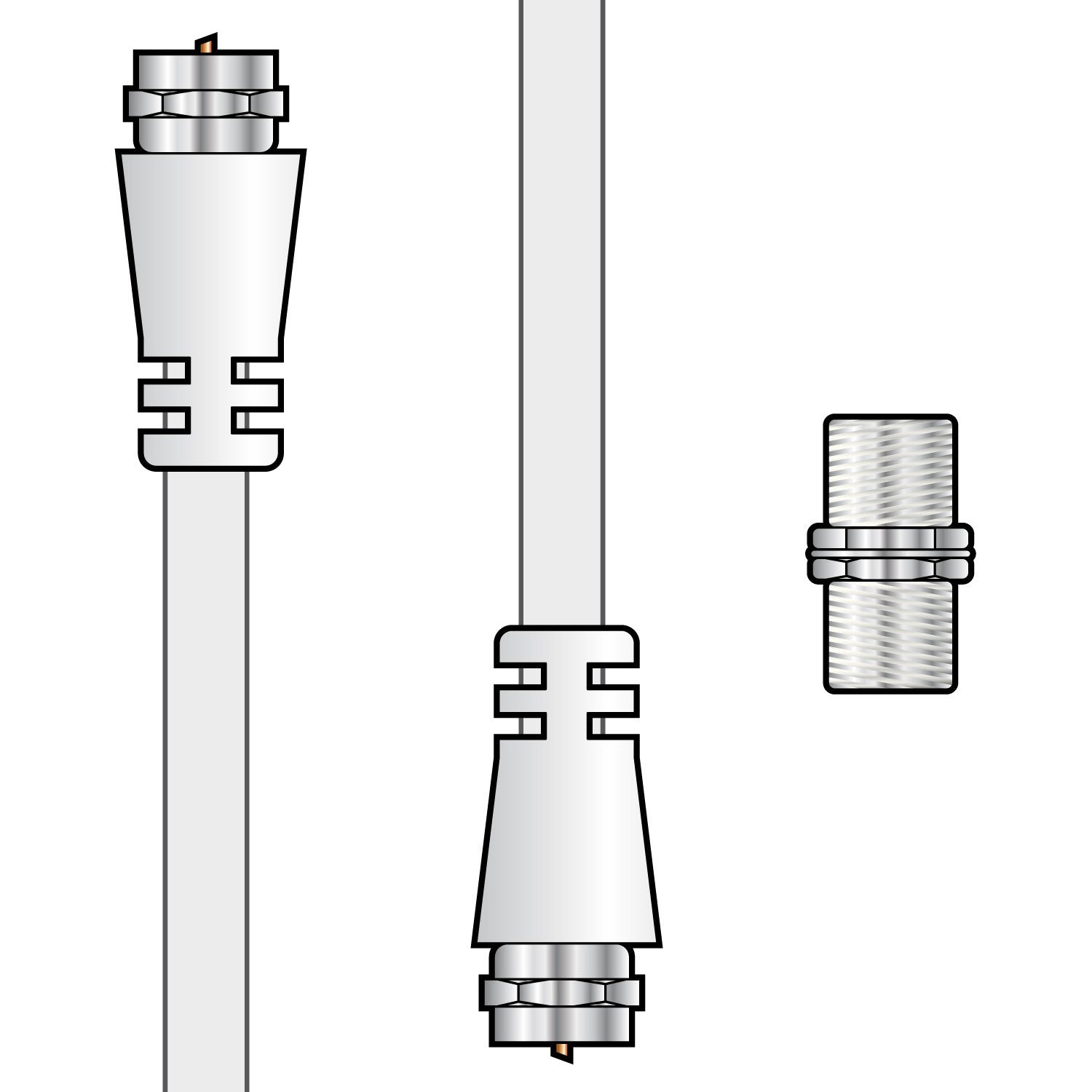 AV:Link Coaxial F-type plug to plug lead kit 5.0m