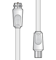AV:Link Coaxial F-type plug to Coax plug lead 2.0m
