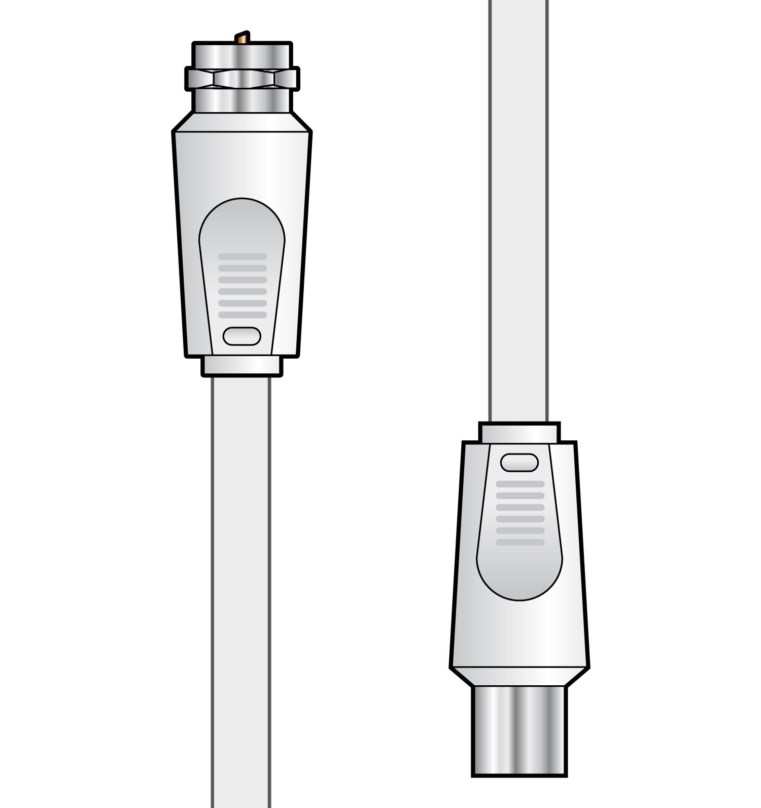 AV:Link Coaxial F-type plug to Coax plug lead 2.0m