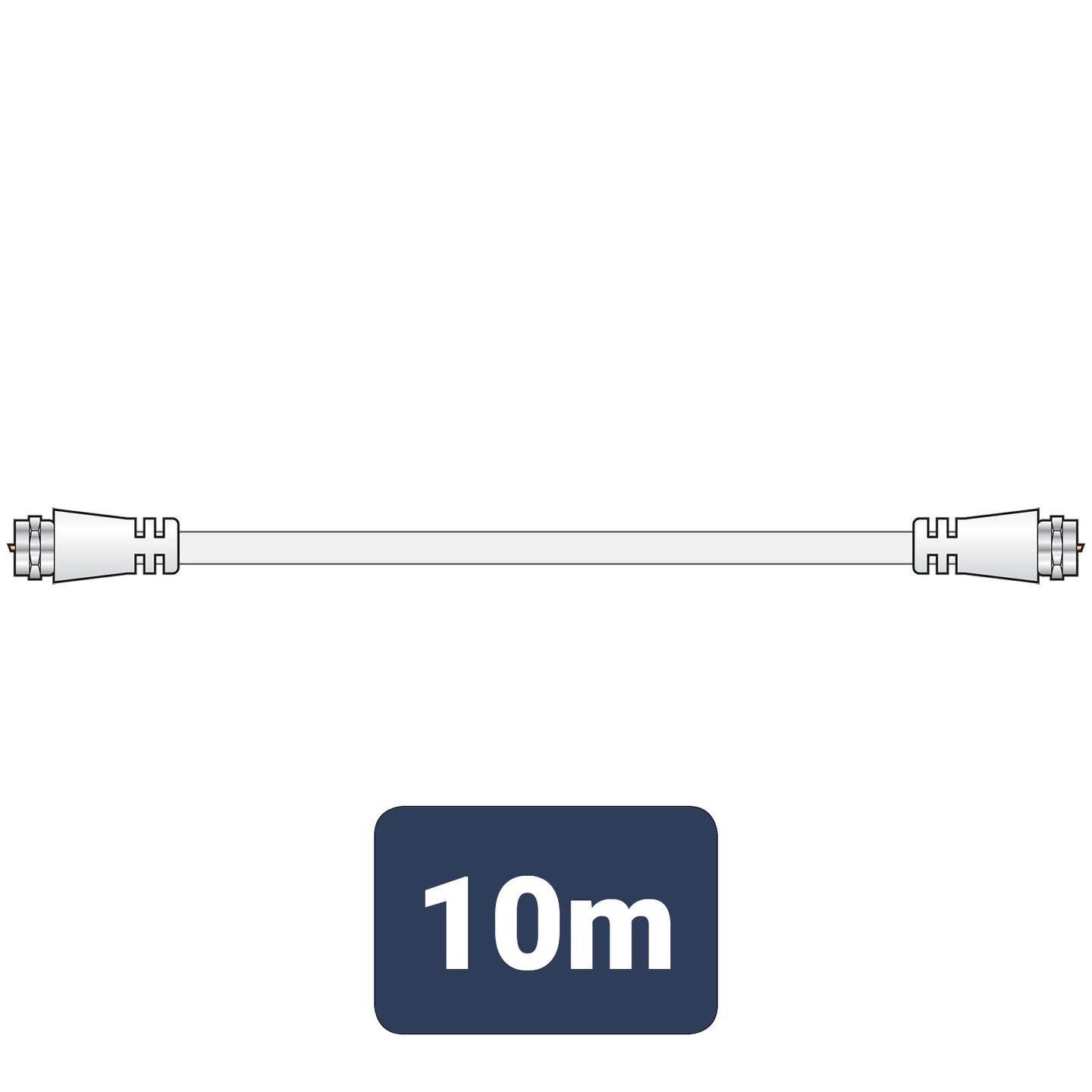 AV:Link Coaxial F-type plug to plug lead 10.0m - view 2