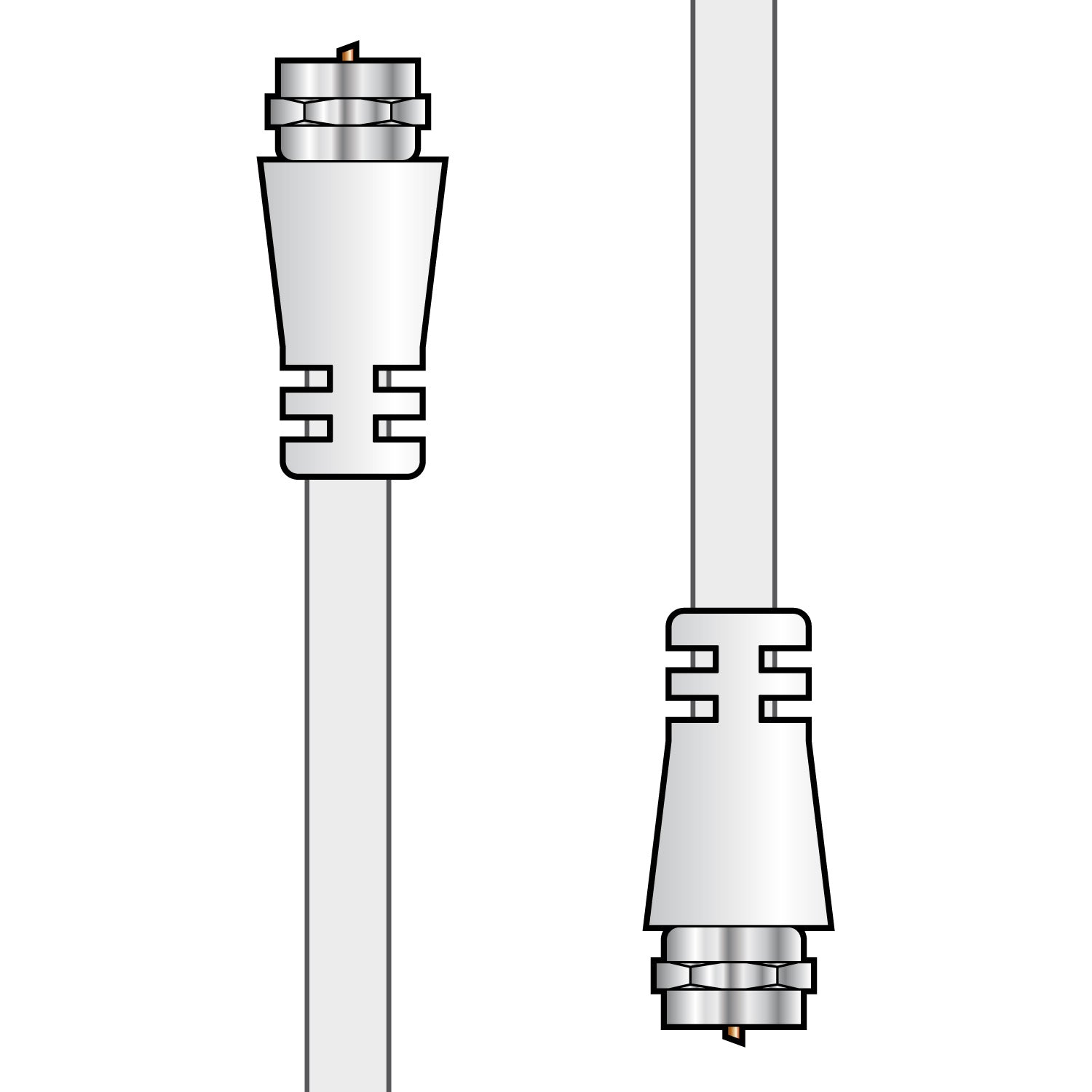 AV:Link Coaxial F-type plug to plug lead 10.0m