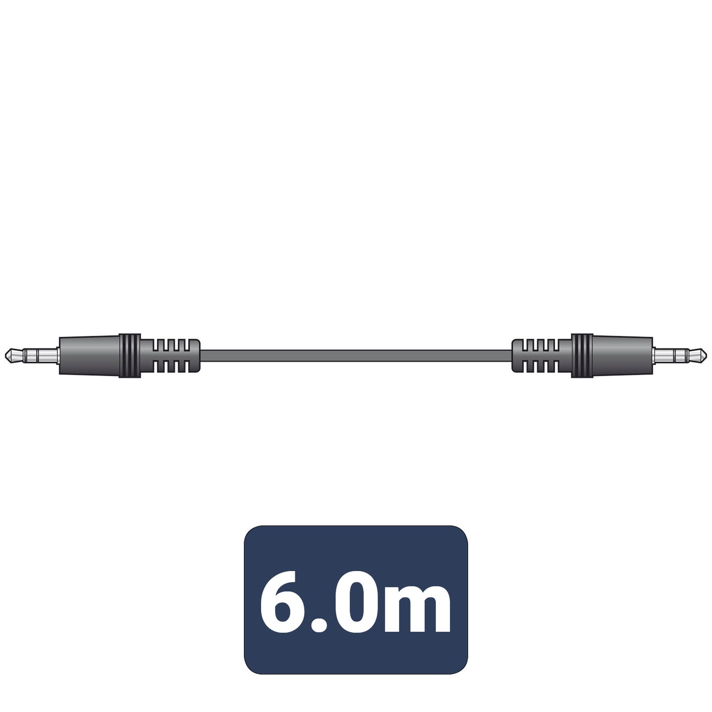 AV:Link 3.5mm stereo plug to 3.5mm stereo plug lead 6.0m - view 4