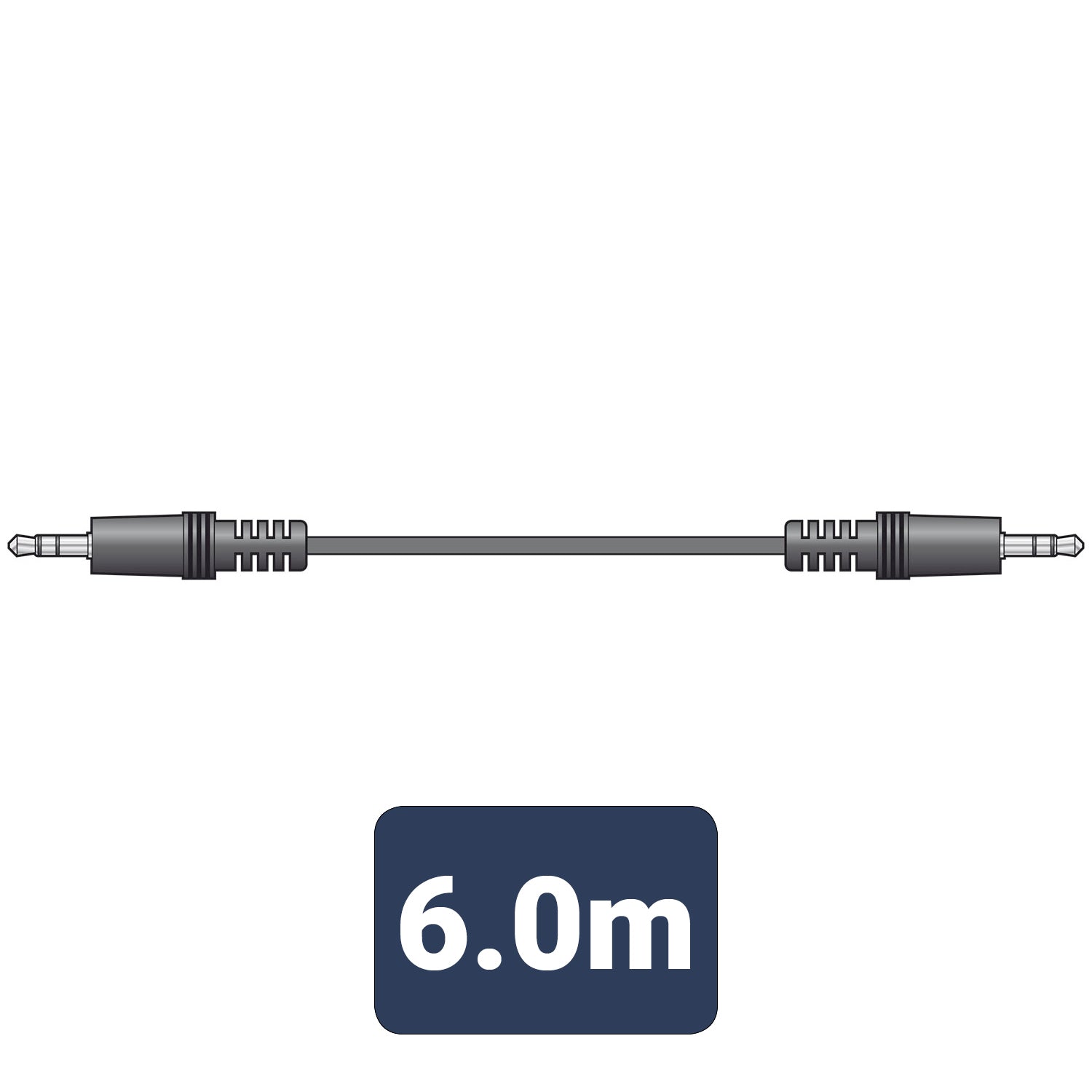 AV:Link 3.5mm stereo plug to 3.5mm stereo plug lead 6.0m - view 4