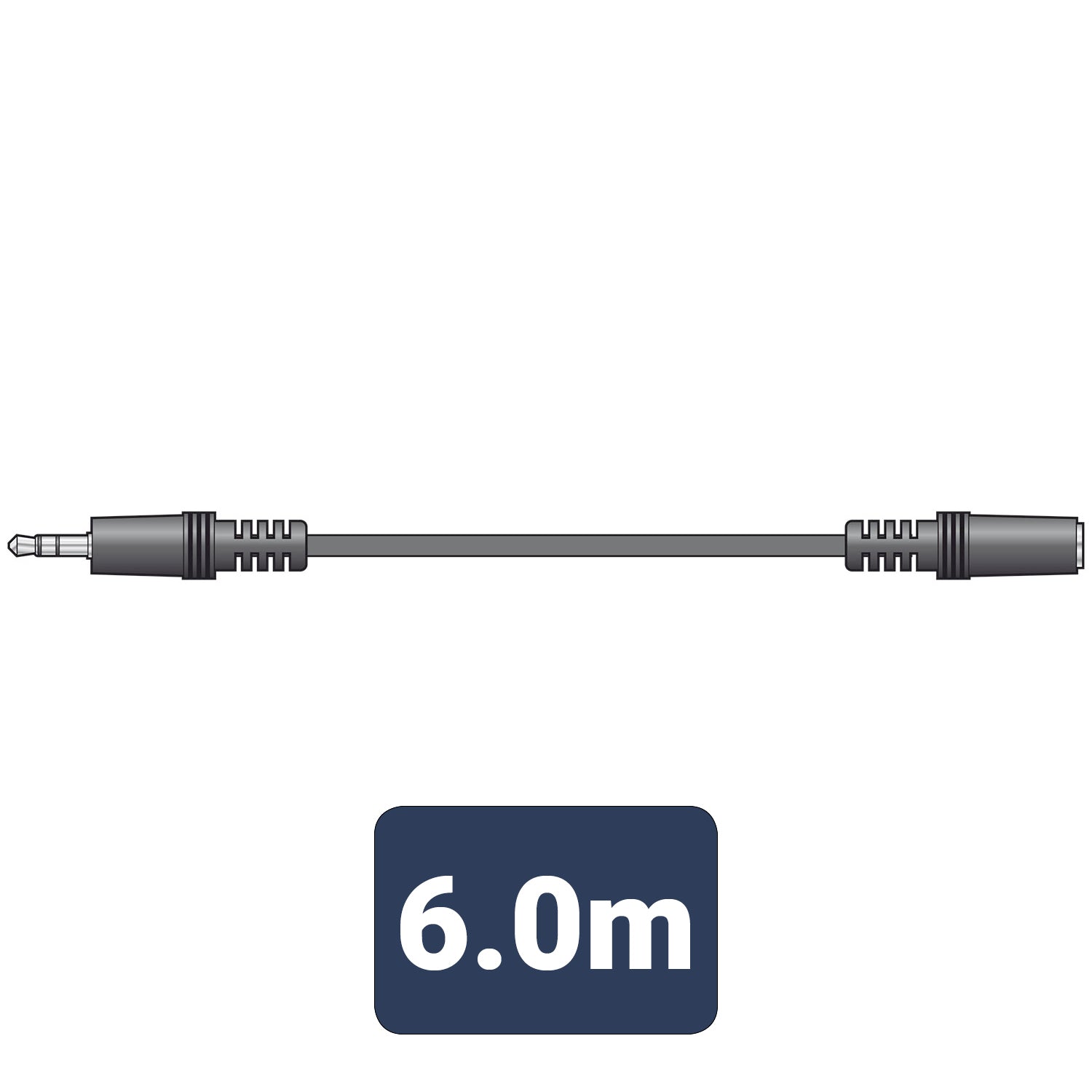 AV:Link 3.5mm stereo plug to 3.5mm stereo socket lead 6.0m - view 4