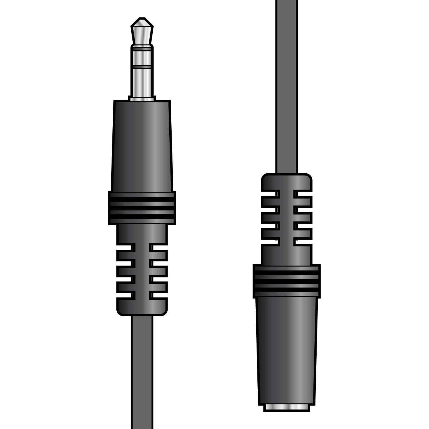 AV:Link 3.5mm stereo plug to 3.5mm stereo socket lead 6.0m