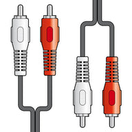 AV:Link 2 x RCA plugs to 2 x RCA plugs lead 10.0m