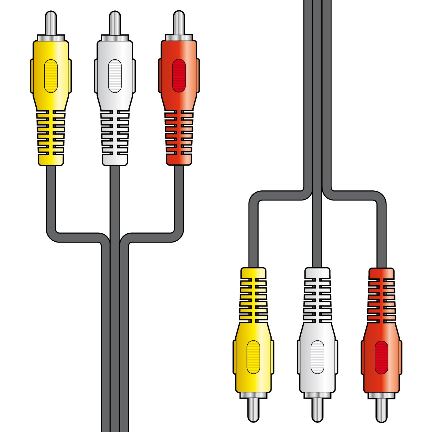 AV:Link 3 x RCA plugs to 3 x RCA plugs lead 1.5m