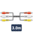 AV:Link 3 x RCA plugs to 3 x RCA plugs lead 3.0m - view 3