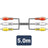 AV:Link 3 x RCA plugs to 3 x RCA plugs lead 5.0m - view 2