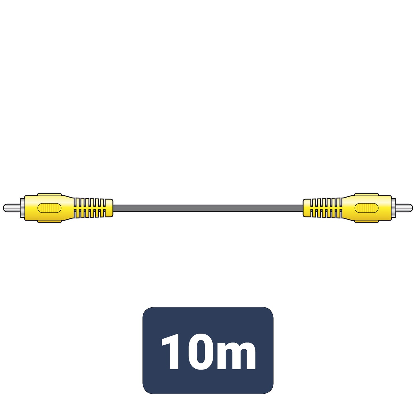 AV:Link RCA plug to RCA plug lead 10.0m - view 3