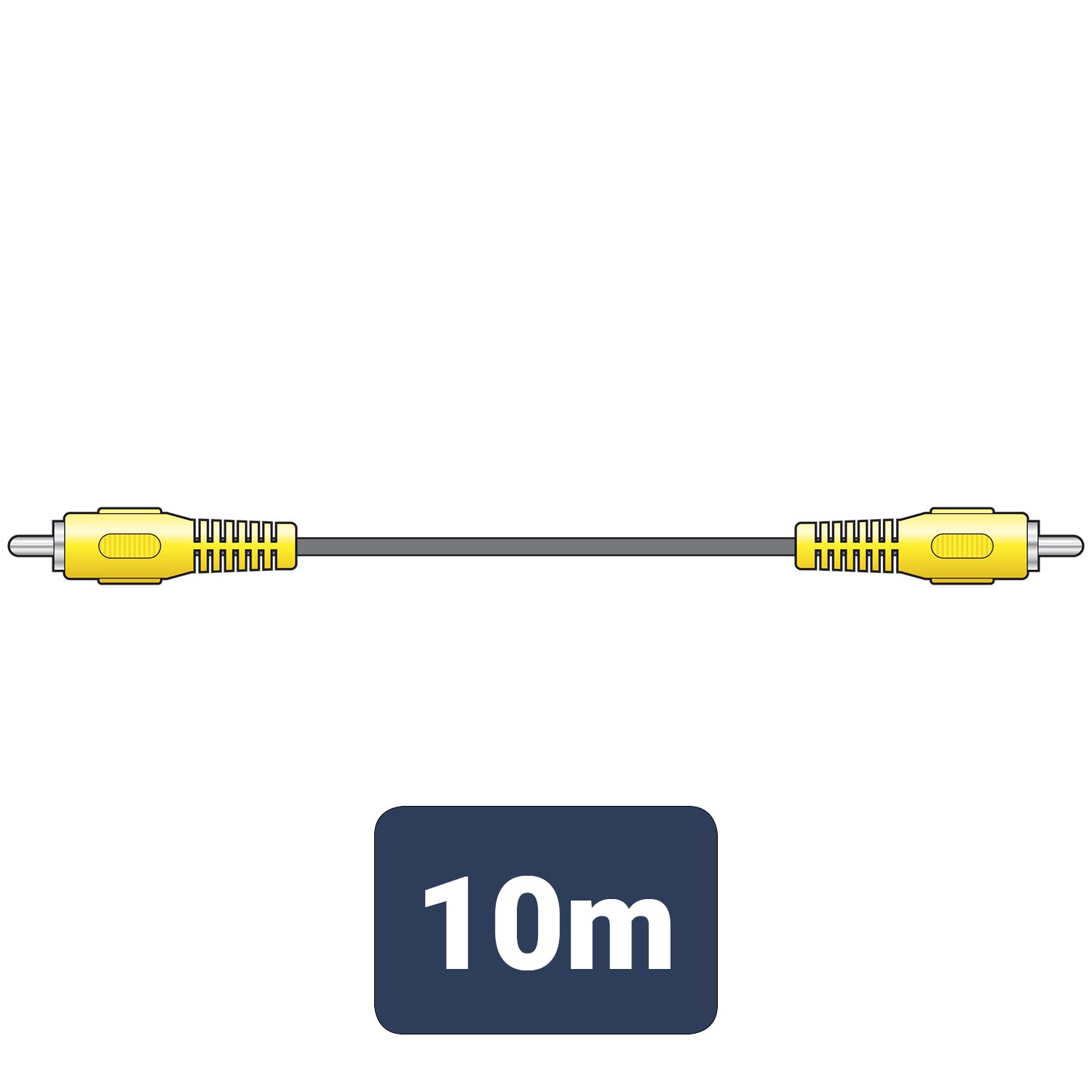 AV:Link RCA plug to RCA plug lead 10.0m - view 3