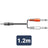 AV:Link 3.5mm stereo plug to 2 x 6.3mm mono plug 1.2m - view 2
