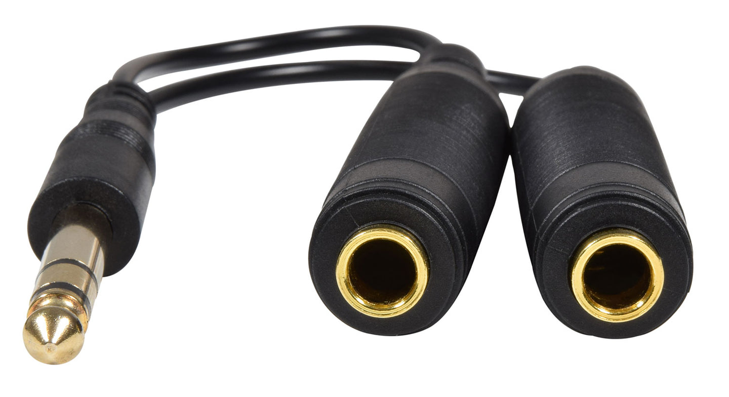 AV:Link 6.3mm Headphone/Audio Splitter Lead 0.2m - view 2
