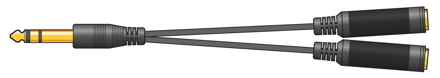 AV:Link 6.3mm Headphone/Audio Splitter Lead 0.2m - view 4