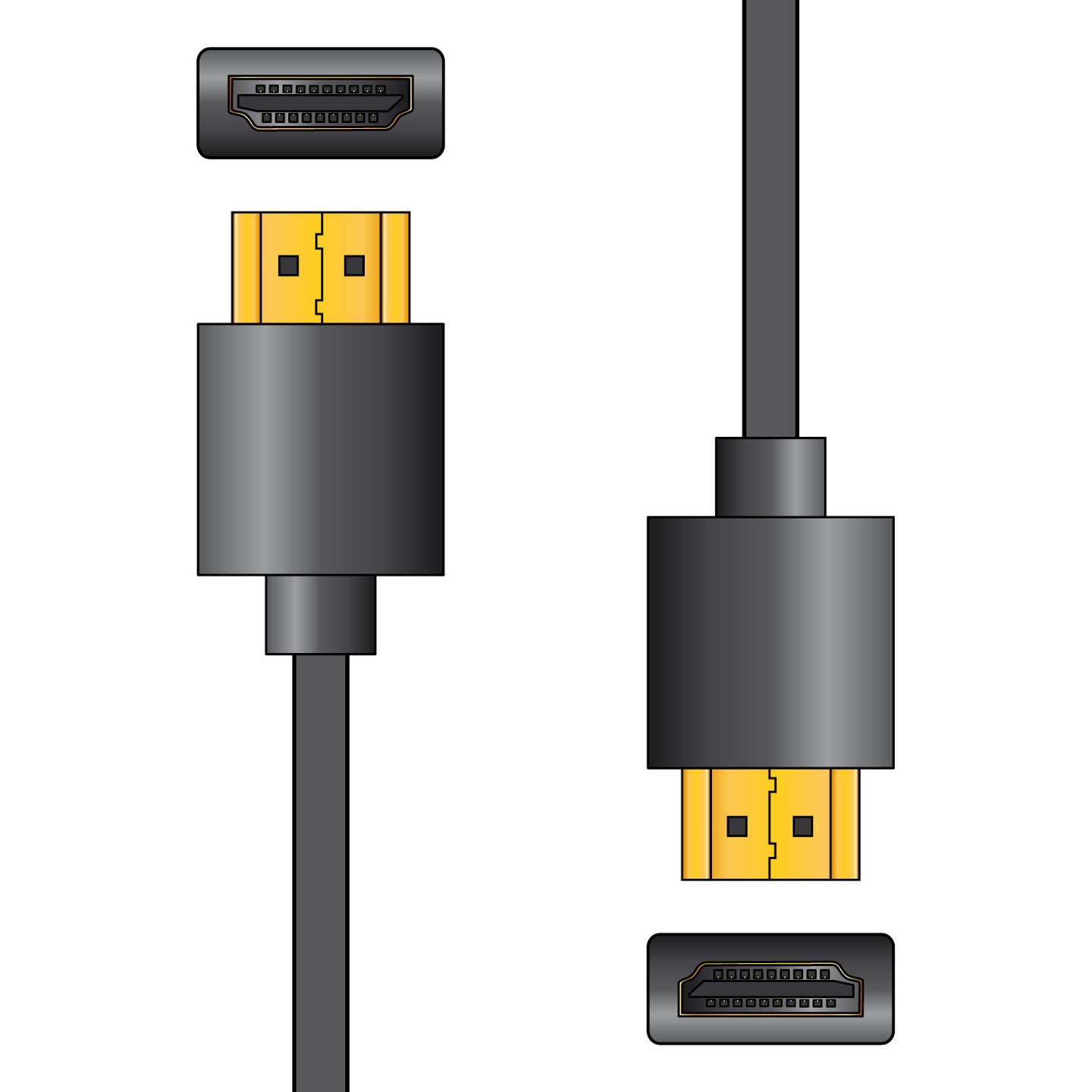 AV:Link HDMI thinwire Full HD plug to plug 10.0m