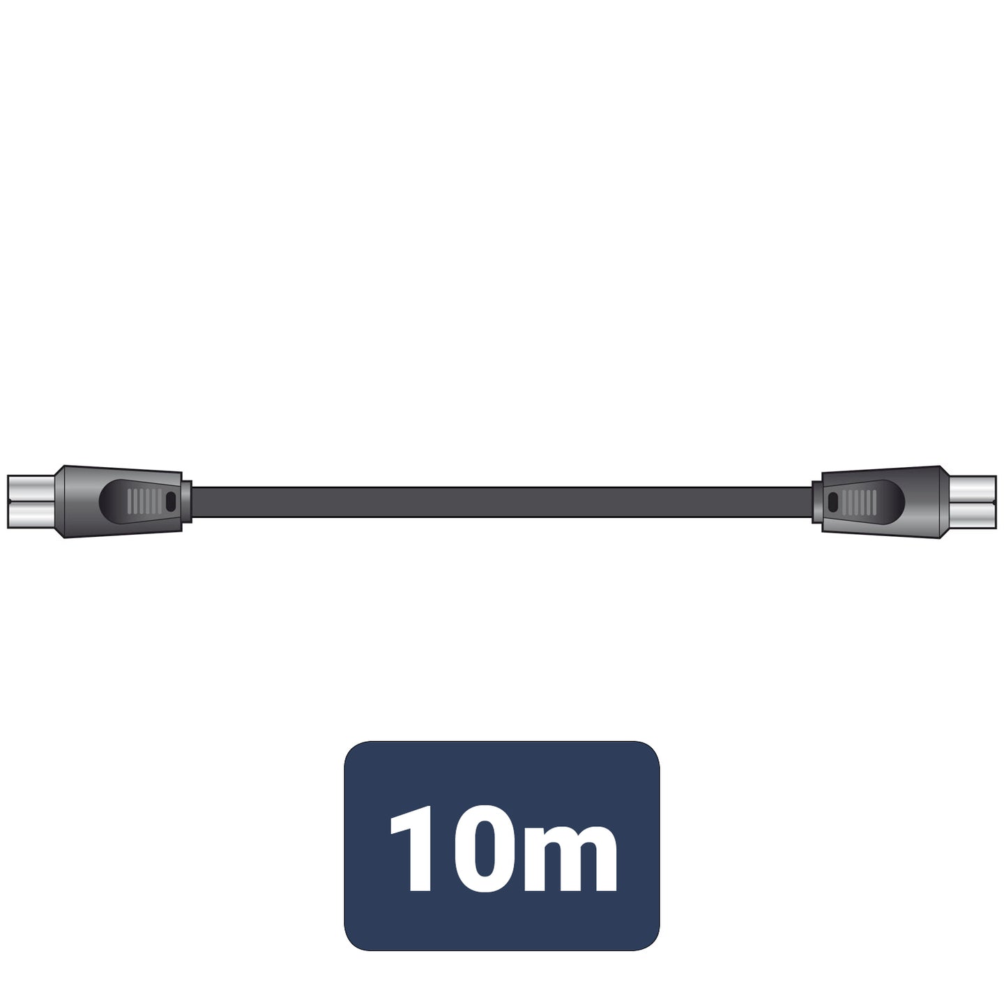 AV:Link RG6 coaxial plug to plug lead 10.0m - view 2