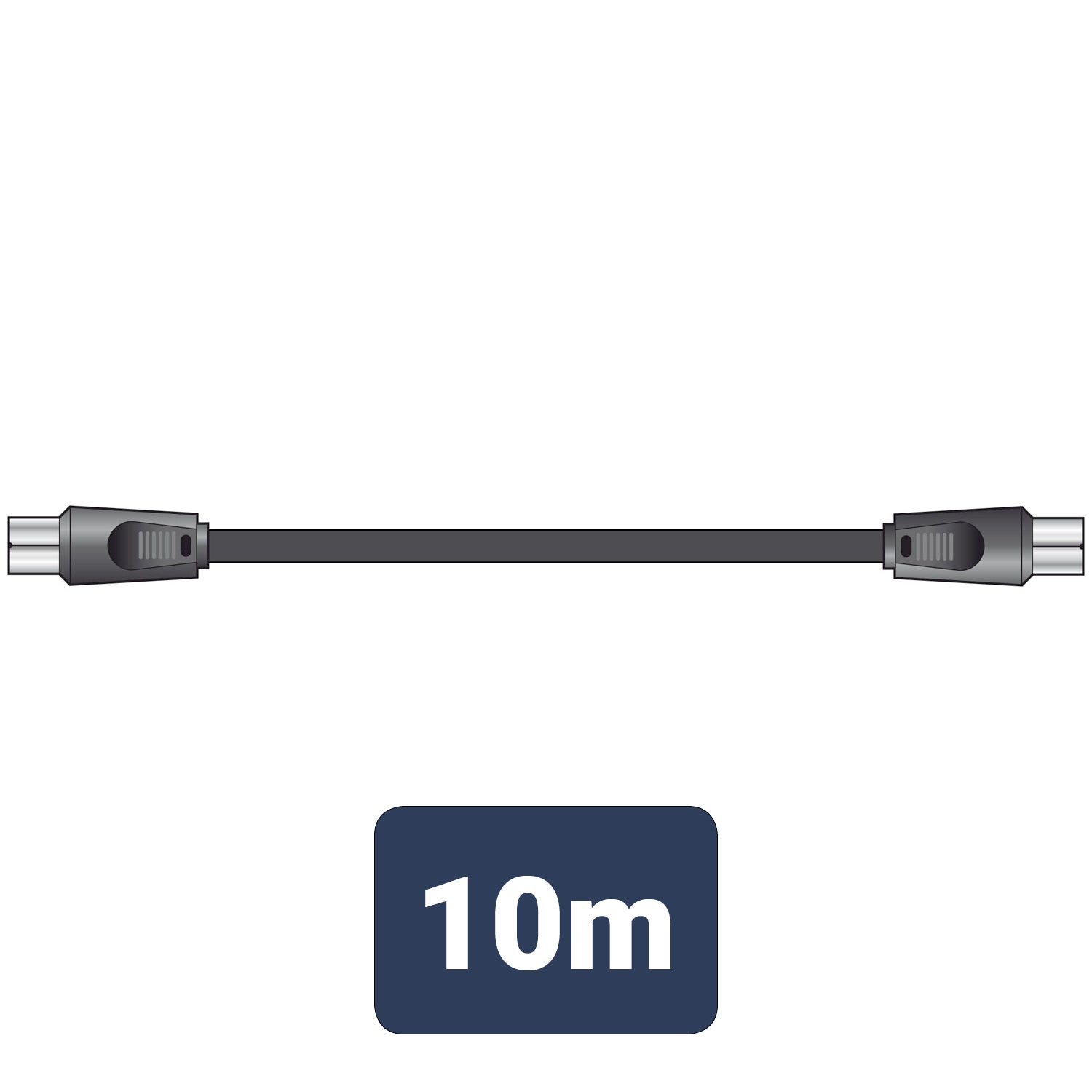 AV:Link RG6 coaxial plug to plug lead 10.0m - view 2