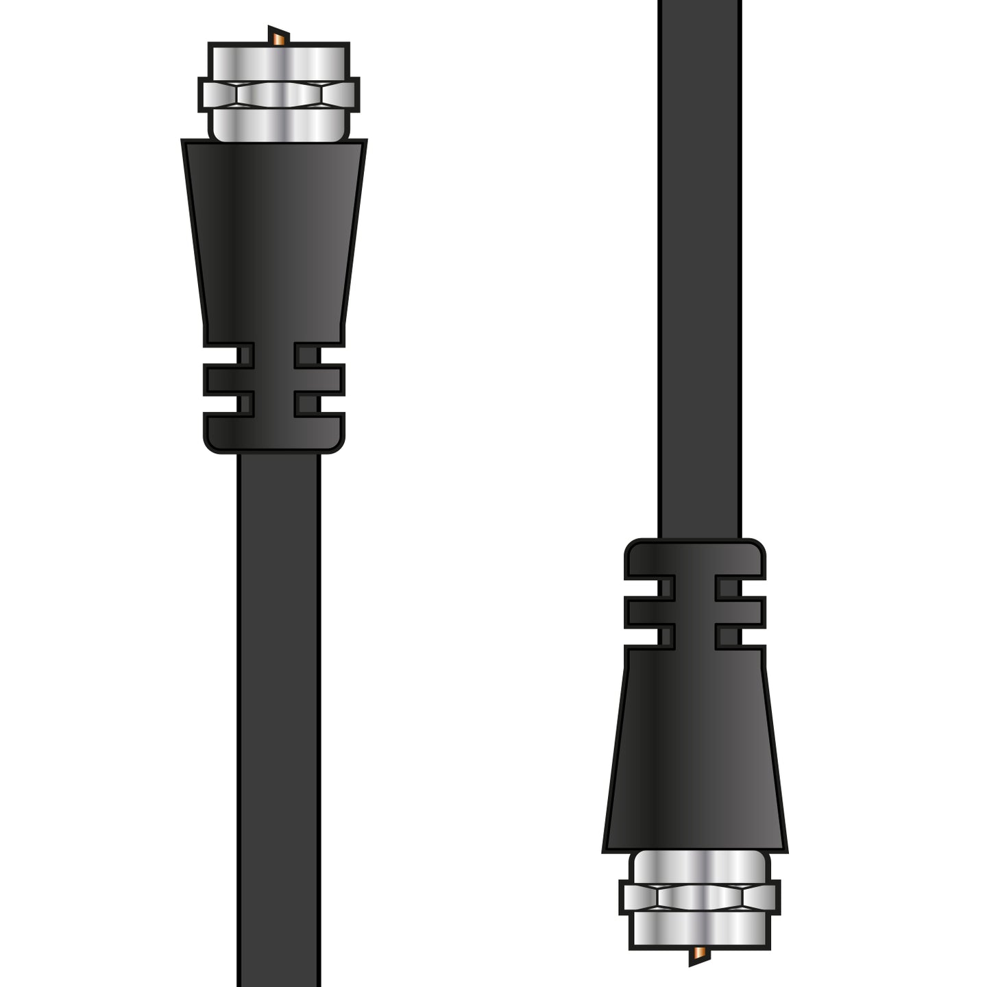 AV:Link RG6 coaxial F-type plug to plug lead 2.0m