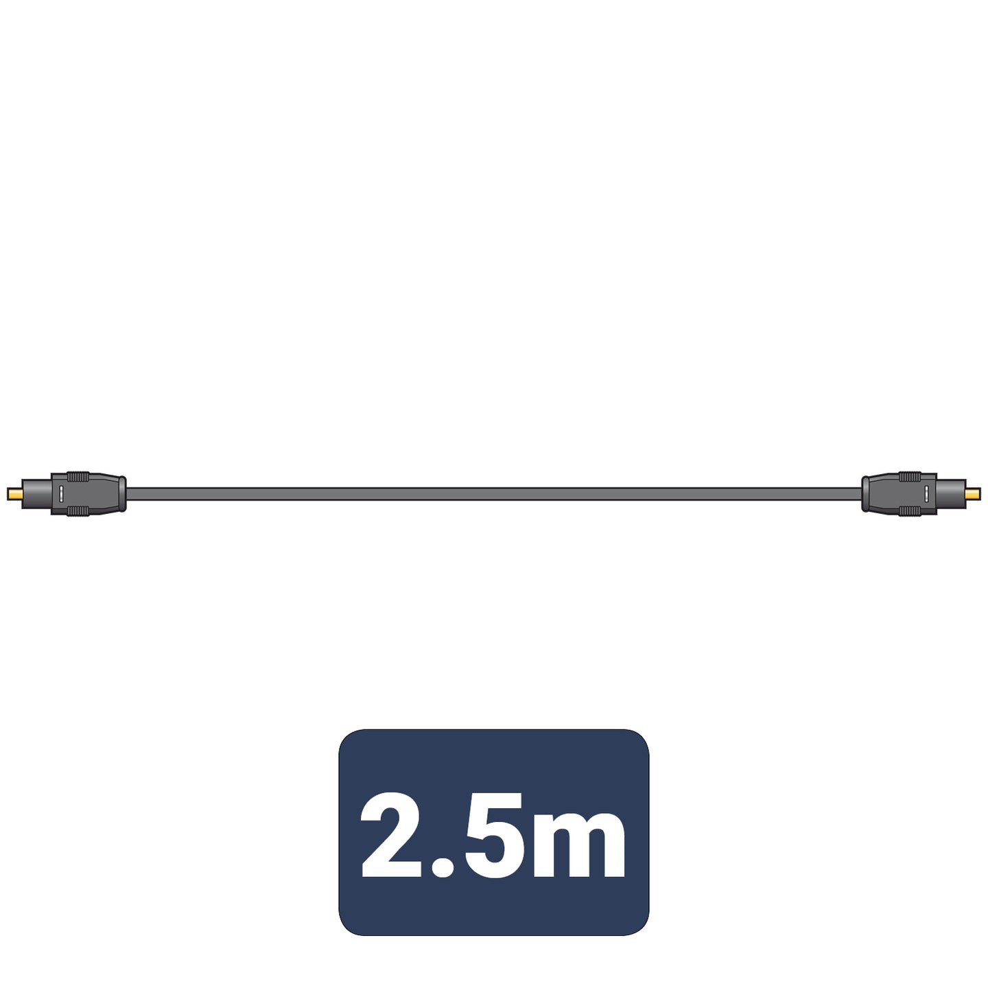 AV:Link Fibre Optic Lead TOSlink to TOSlink 2.5m - view 3
