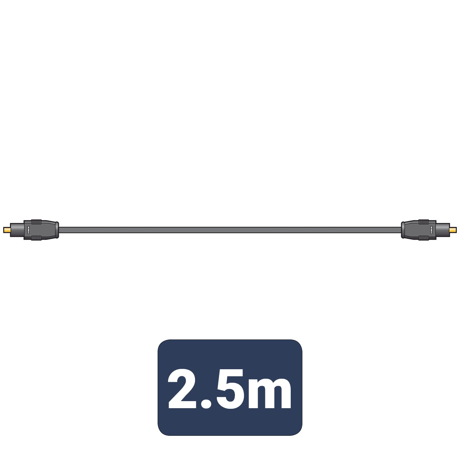 AV:Link Fibre Optic Lead TOSlink to TOSlink 2.5m - view 3