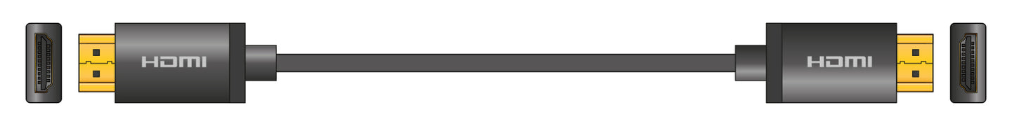 AV:Link 4K Colour Shell HDMI Lead 1.5m Black - view 2