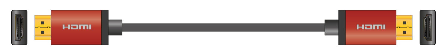 AV:Link 4K Colour Shell HDMI Lead 10.0m Red - view 2