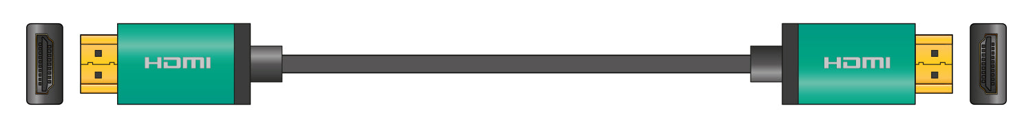 AV:Link 4K Colour Shell HDMI Lead 3.0m Green - view 2