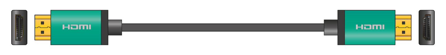 AV:Link 4K Colour Shell HDMI Lead 10.0m Green - view 2