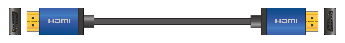 AV:Link 4K Colour Shell HDMI Lead 3.0m Blue - view 2