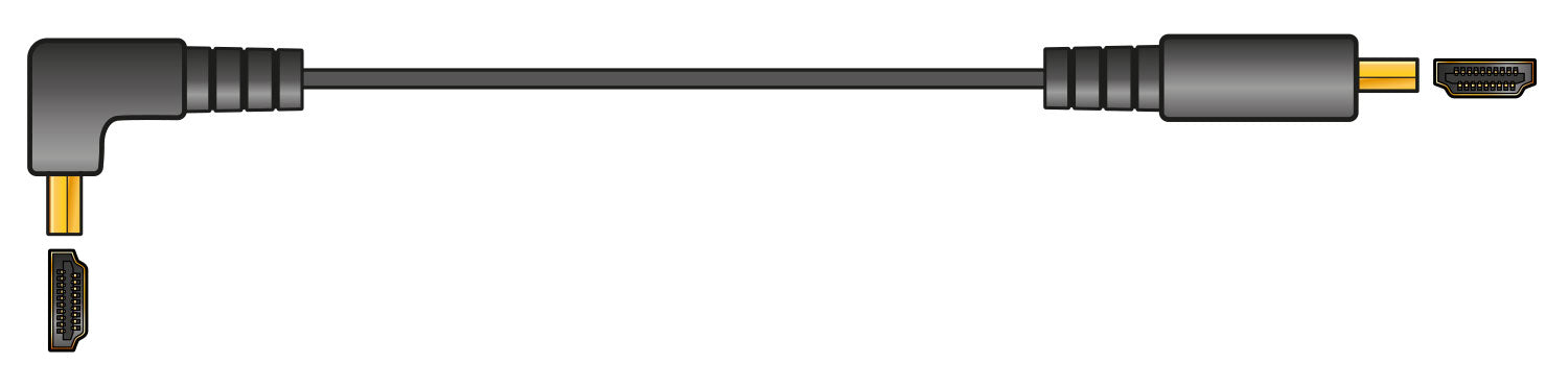 AV:Link 4K Flat R/A to Straight HDMI Lead 4m - view 2