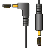 AV:Link 4K Flat R/A to Straight HDMI Lead 4m