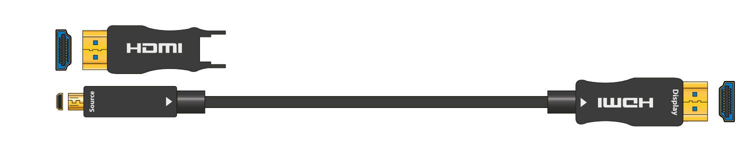 AV:Link 8K AOC HDMI Lead w/detachable head 20m - view 2