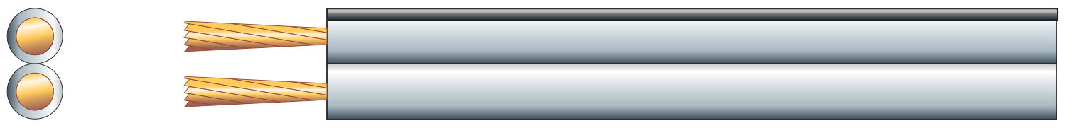 AV:Link Fig8 Speaker Wire White/Black Polarity 10m - view 2