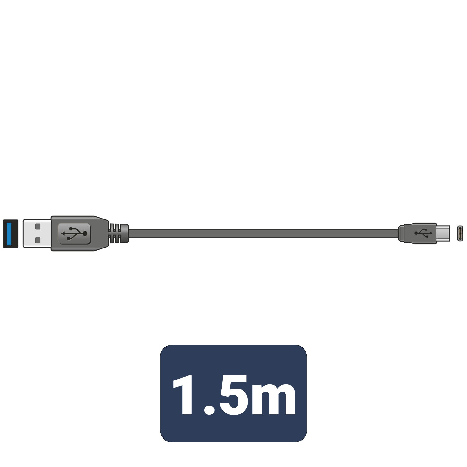 AV:Link USB3.0 Type-A to Type-C Sync & Charge Lead 1.5m - view 6