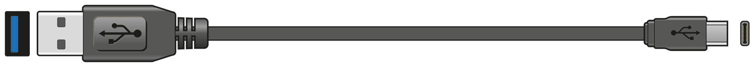 AV:Link USB3.0 Type-A to Type-C Sync & Charge Lead 1.5m - view 2